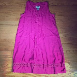 NWOT - Old Navy Fuchsia Shift Dress for girls
